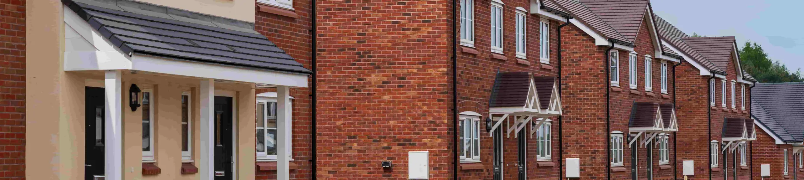 Row of Several New Build Homes Row of Several New Build Homes