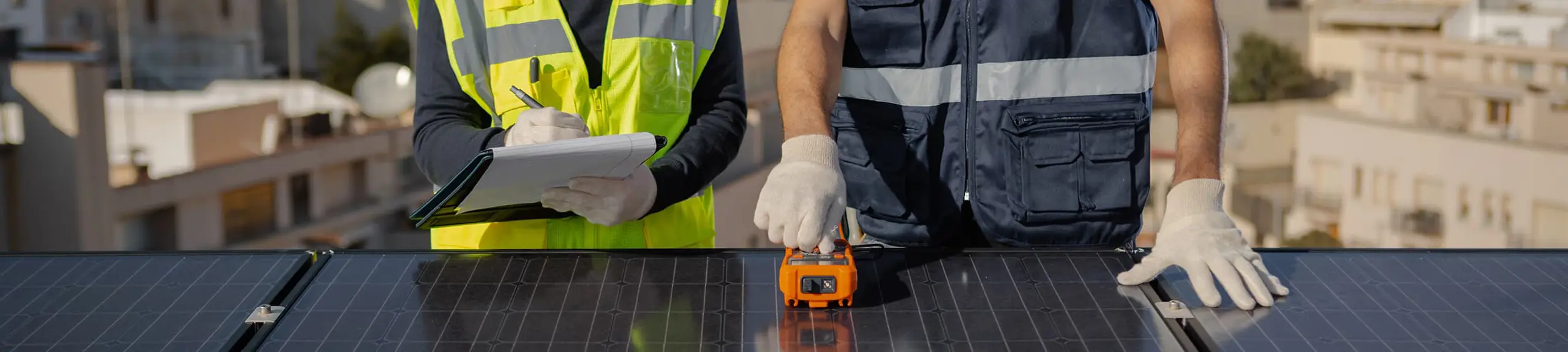 people testing energy solar panels people testing energy solar panels